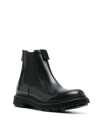 schwarze Chelsea Boots aus Leder von Adieu Paris