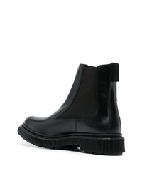 schwarze Chelsea Boots aus Leder von Adieu Paris