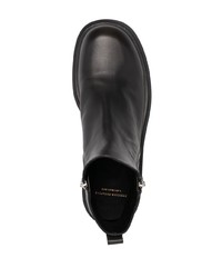 schwarze Chelsea Boots aus Leder von Officine Creative