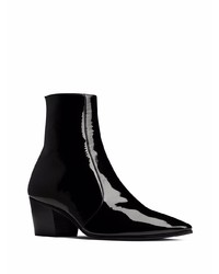 schwarze Chelsea Boots aus Leder von Saint Laurent