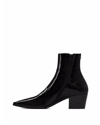 schwarze Chelsea Boots aus Leder von Saint Laurent