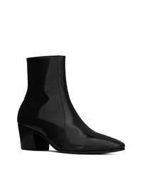 schwarze Chelsea Boots aus Leder von Saint Laurent