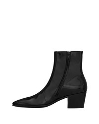 schwarze Chelsea Boots aus Leder von Saint Laurent