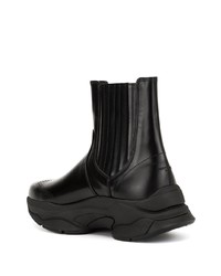 schwarze Chelsea Boots aus Leder von Wooyoungmi