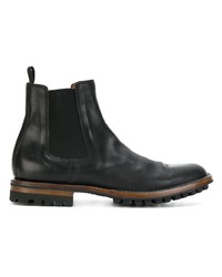 schwarze Chelsea Boots aus Leder von Officine Creative