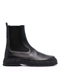 schwarze Chelsea Boots aus Leder von Viron