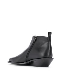 schwarze Chelsea Boots aus Leder von Ann Demeulemeester