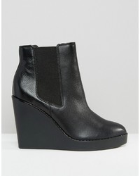 schwarze Chelsea Boots aus Leder von Aldo