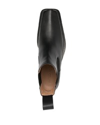 schwarze Chelsea Boots aus Leder von Bottega Veneta