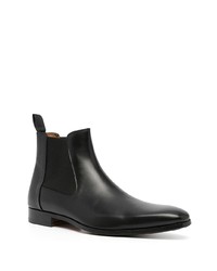 schwarze Chelsea Boots aus Leder von Magnanni