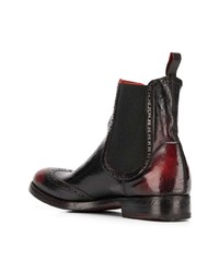 schwarze Chelsea Boots aus Leder von Alberto Fasciani