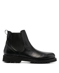 schwarze Chelsea Boots aus Leder von Woolrich