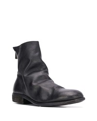 schwarze Chelsea Boots aus Leder von Guidi