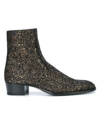 schwarze Chelsea Boots aus Leder von Saint Laurent