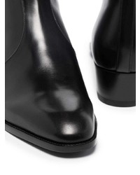 schwarze Chelsea Boots aus Leder von Saint Laurent