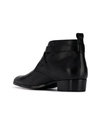 schwarze Chelsea Boots aus Leder von Saint Laurent