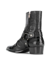 schwarze Chelsea Boots aus Leder von Saint Laurent