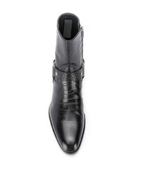 schwarze Chelsea Boots aus Leder von Saint Laurent