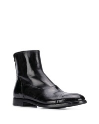 schwarze Chelsea Boots aus Leder von Alberto Fasciani