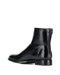 schwarze Chelsea Boots aus Leder von Alberto Fasciani