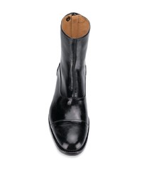 schwarze Chelsea Boots aus Leder von Alberto Fasciani