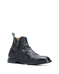 schwarze Chelsea Boots aus Leder von Green George