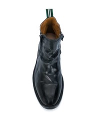 schwarze Chelsea Boots aus Leder von Green George