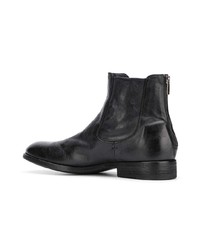 schwarze Chelsea Boots aus Leder von Pantanetti