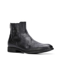 schwarze Chelsea Boots aus Leder von Pantanetti