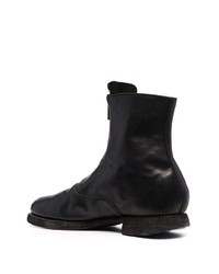 schwarze Chelsea Boots aus Leder von Guidi