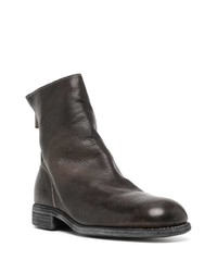 schwarze Chelsea Boots aus Leder von Guidi