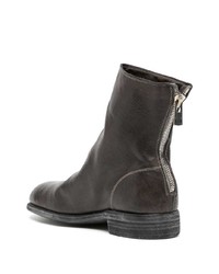 schwarze Chelsea Boots aus Leder von Guidi