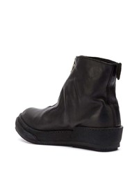 schwarze Chelsea Boots aus Leder von Guidi