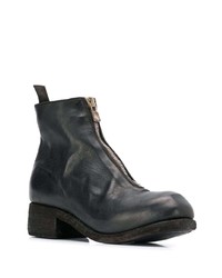 schwarze Chelsea Boots aus Leder von Guidi