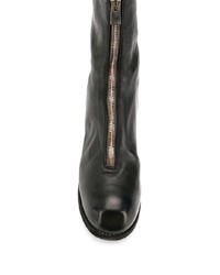 schwarze Chelsea Boots aus Leder von Guidi