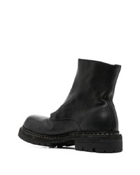 schwarze Chelsea Boots aus Leder von Guidi