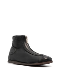 schwarze Chelsea Boots aus Leder von Guidi