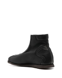 schwarze Chelsea Boots aus Leder von Guidi