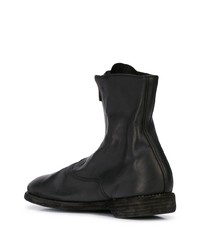 schwarze Chelsea Boots aus Leder von Guidi