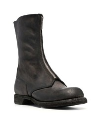 schwarze Chelsea Boots aus Leder von Guidi