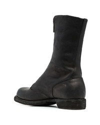 schwarze Chelsea Boots aus Leder von Guidi