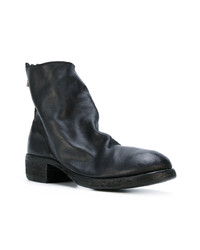 schwarze Chelsea Boots aus Leder von Guidi