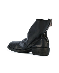 schwarze Chelsea Boots aus Leder von Guidi