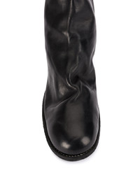 schwarze Chelsea Boots aus Leder von Guidi