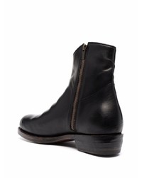 schwarze Chelsea Boots aus Leder von Ajmone