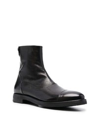 schwarze Chelsea Boots aus Leder von Alberto Fasciani