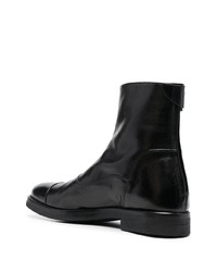 schwarze Chelsea Boots aus Leder von Alberto Fasciani