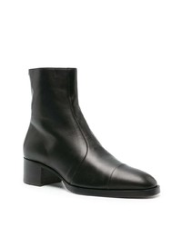 schwarze Chelsea Boots aus Leder von DSQUARED2