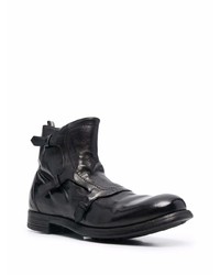 schwarze Chelsea Boots aus Leder von Officine Creative