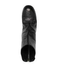 schwarze Chelsea Boots aus Leder von Guidi